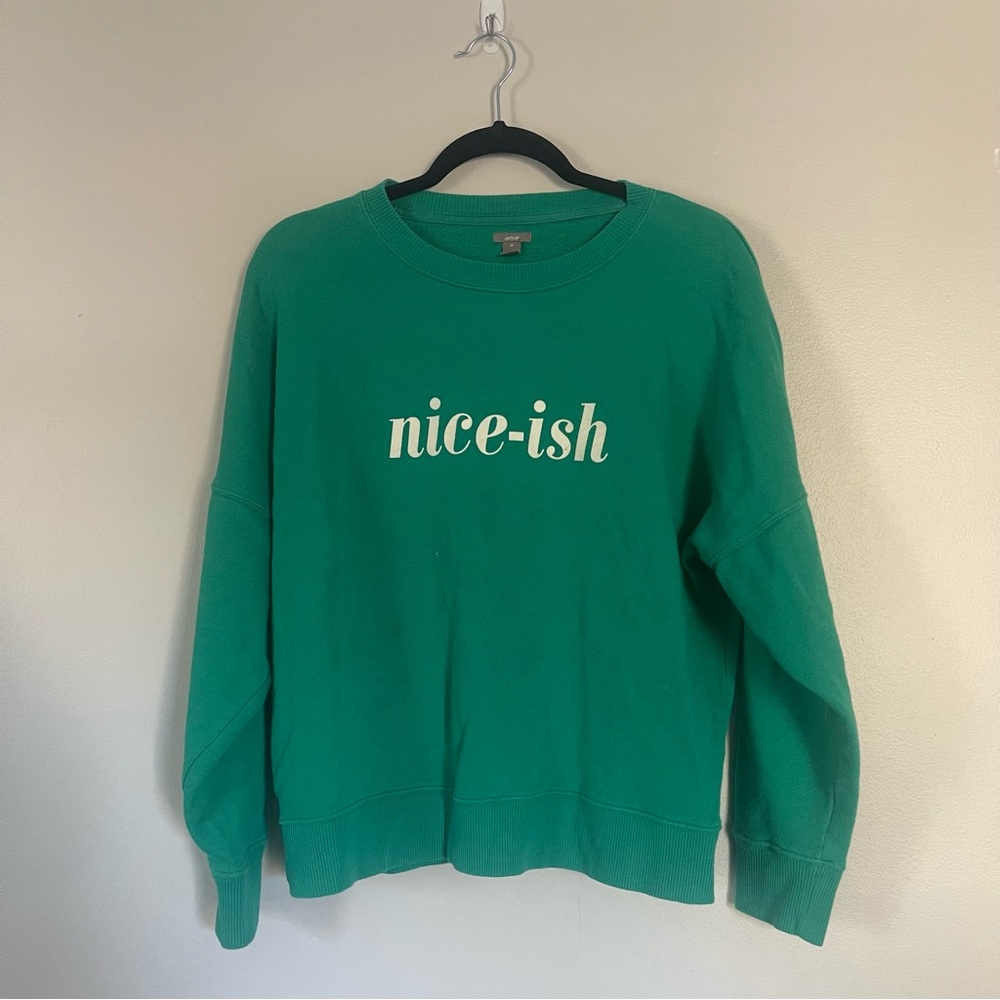 Aerie Niceish Christmas Crewneck Sweatshirt